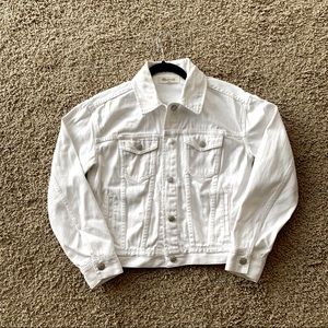 Madewell White Denim Jacket